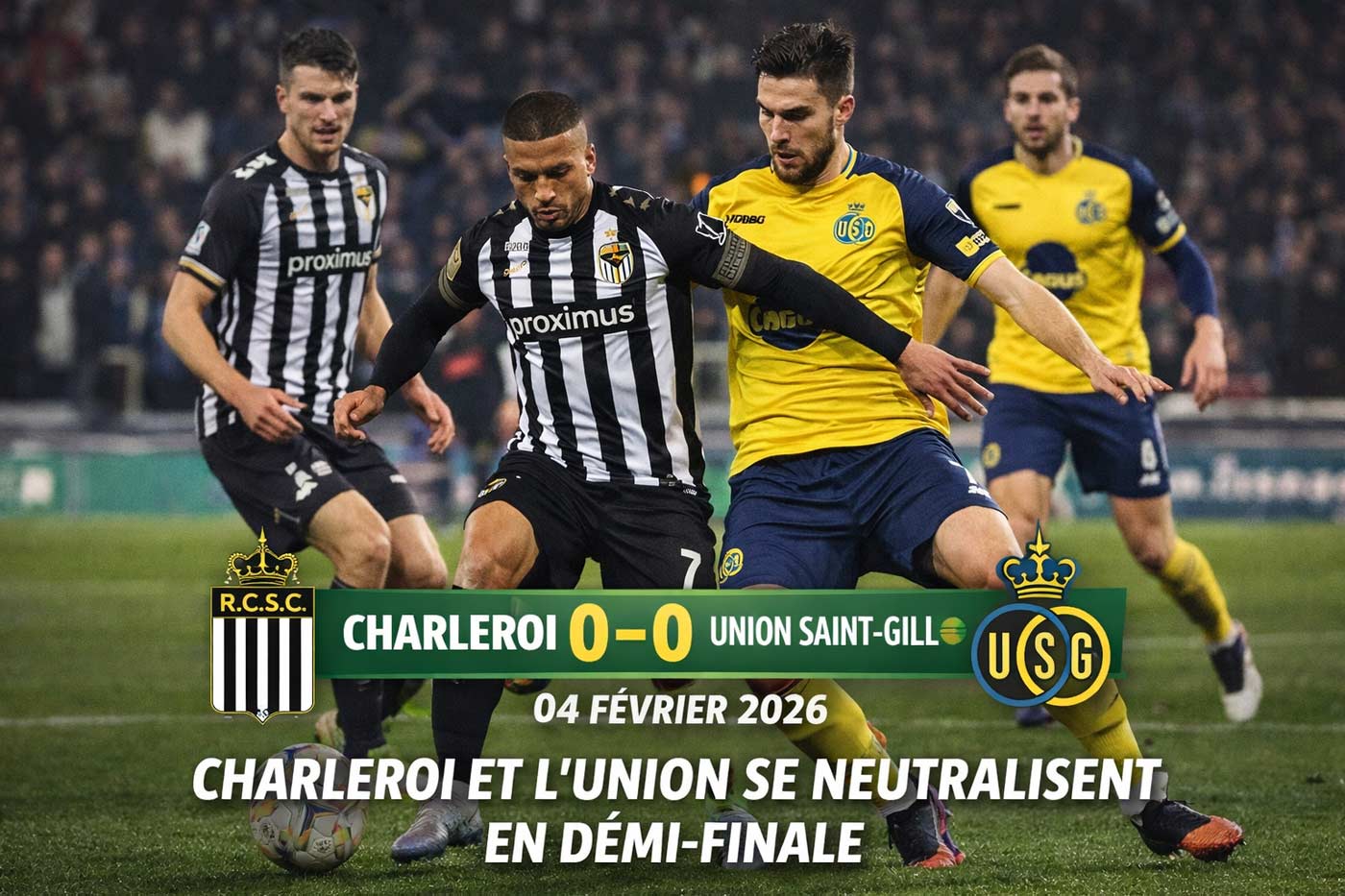 Charleroi Union Saint-Gilloise 04 février 2026