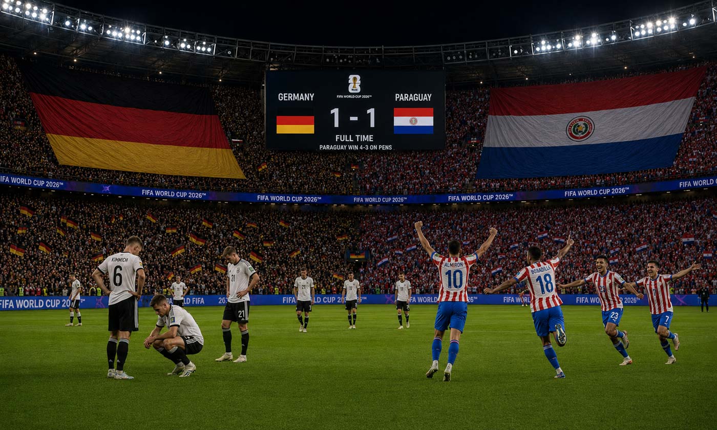 Le Paraguay élimine l’Allemagne 4-3 aux tirs au but à la Coupe du monde 2026
