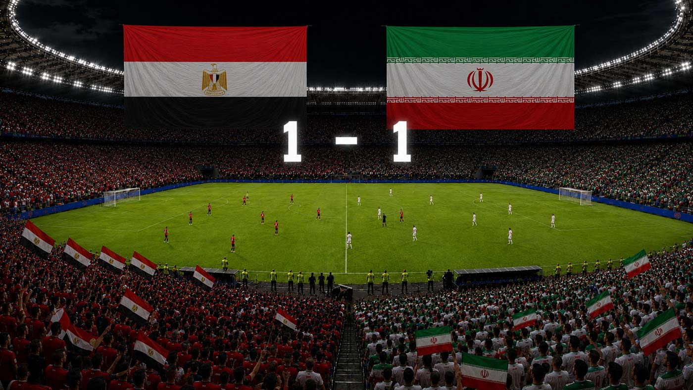 L’Égypte et l’Iran font match nul 1-1 à la Coupe du monde 2026