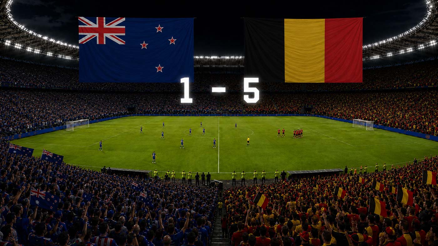 La Belgique bat la Nouvelle-Zélande 5-1 à la Coupe du monde 2026