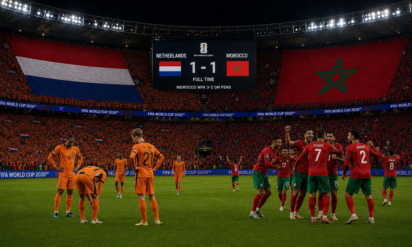 Le Maroc élimine les Pays-Bas 3-2 aux tirs au but à la Coupe du monde 2026