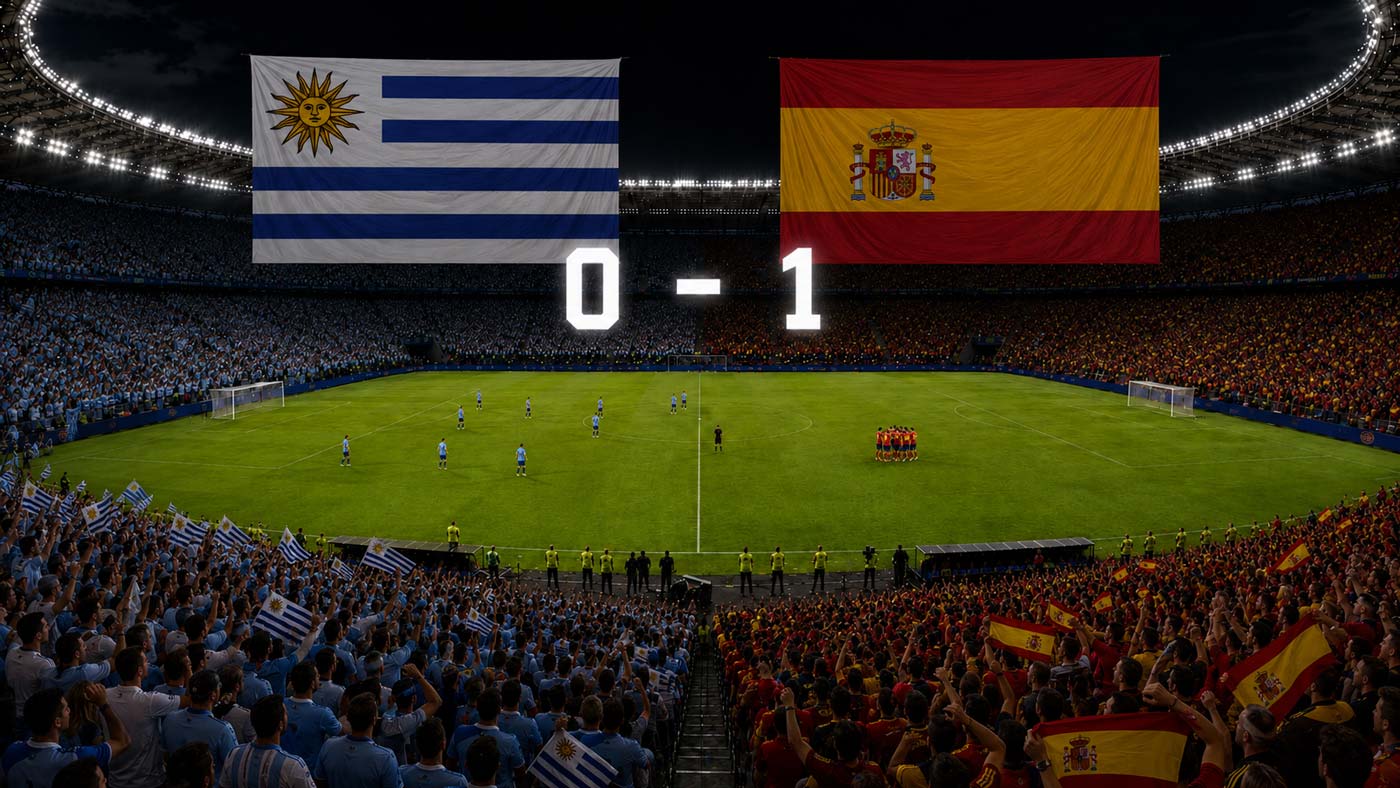 L’Espagne bat l’Uruguay 1-0 à la Coupe du monde 2026