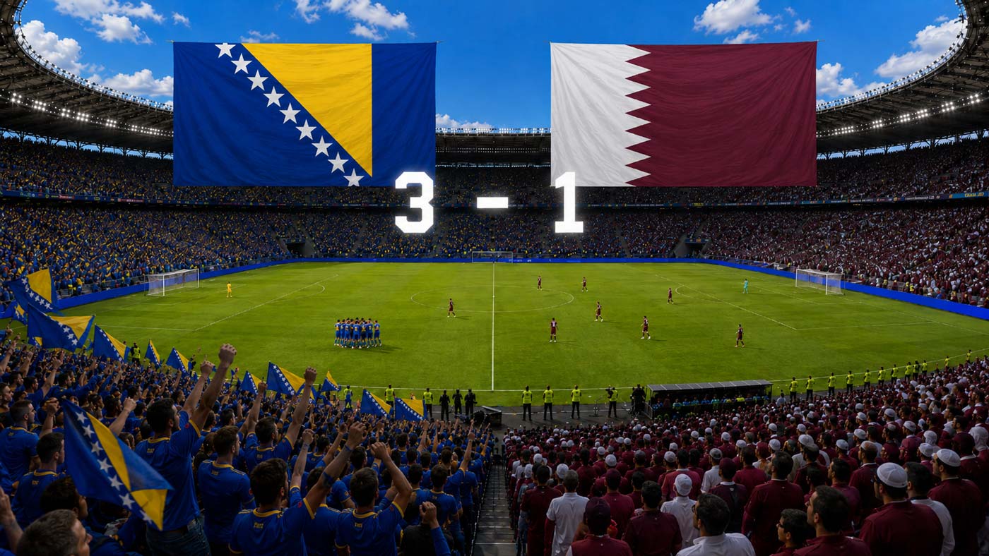 La Bosnie-Herzégovine bat le Qatar 3-1 à la Coupe du monde 2026