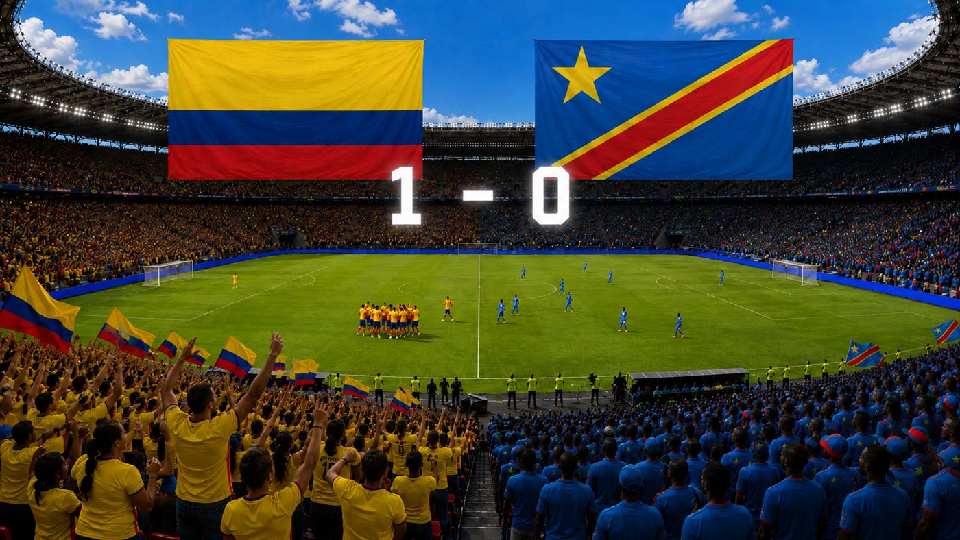 La Colombie bat la RD Congo 1-0 à la Coupe du monde 2026