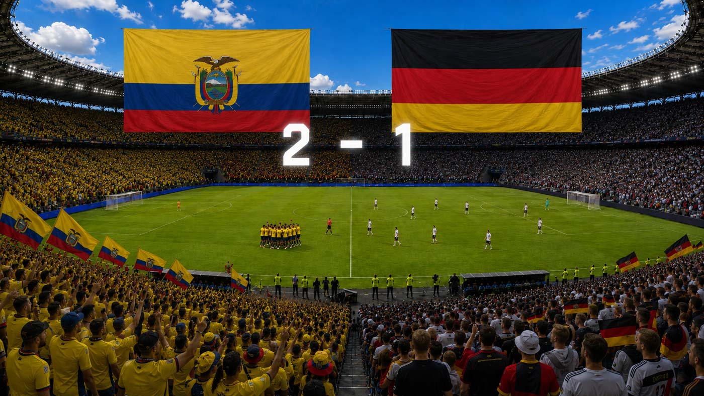 L’Équateur bat l’Allemagne 2-1 à la Coupe du monde 2026