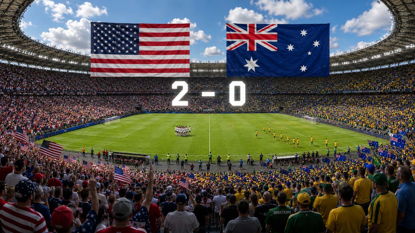 Les États-Unis battent l’Australie 2-0 à la Coupe du monde 2026