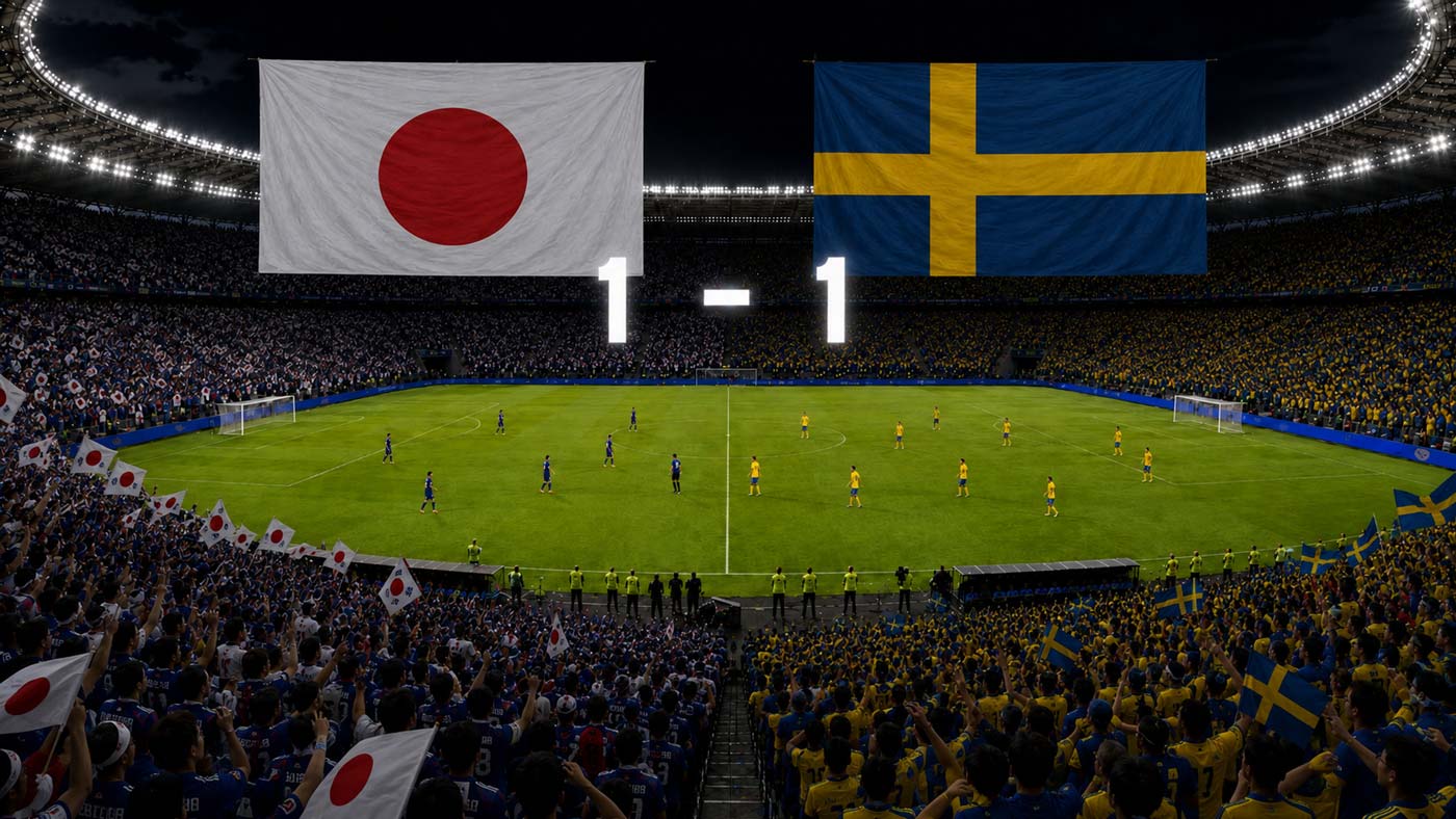 Le Japon et la Suède font match nul 1-1 à la Coupe du monde 2026