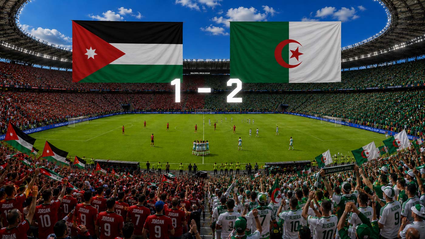L’Algérie bat la Jordanie 2-1 à la Coupe du monde 2026