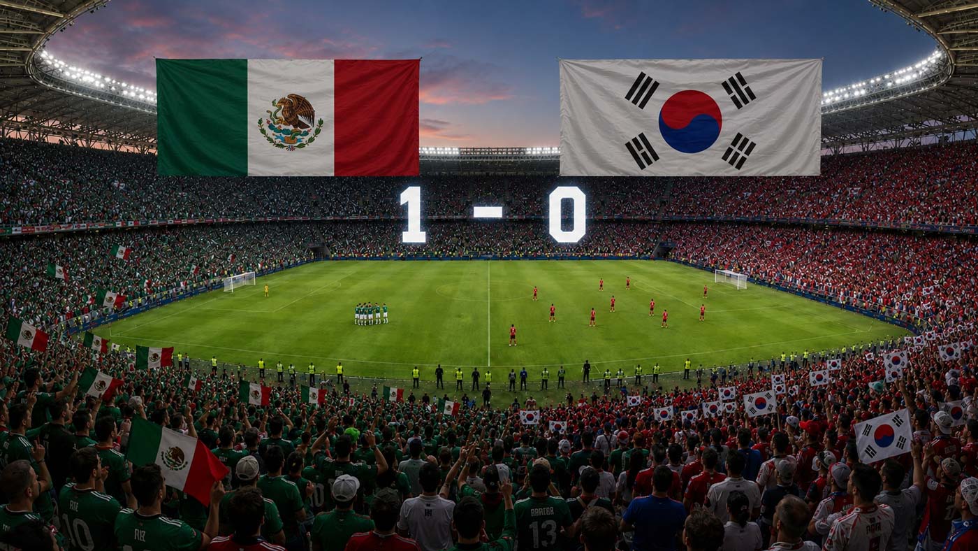 Le Mexique bat la Corée du Sud 1-0 à la Coupe du monde 2026
