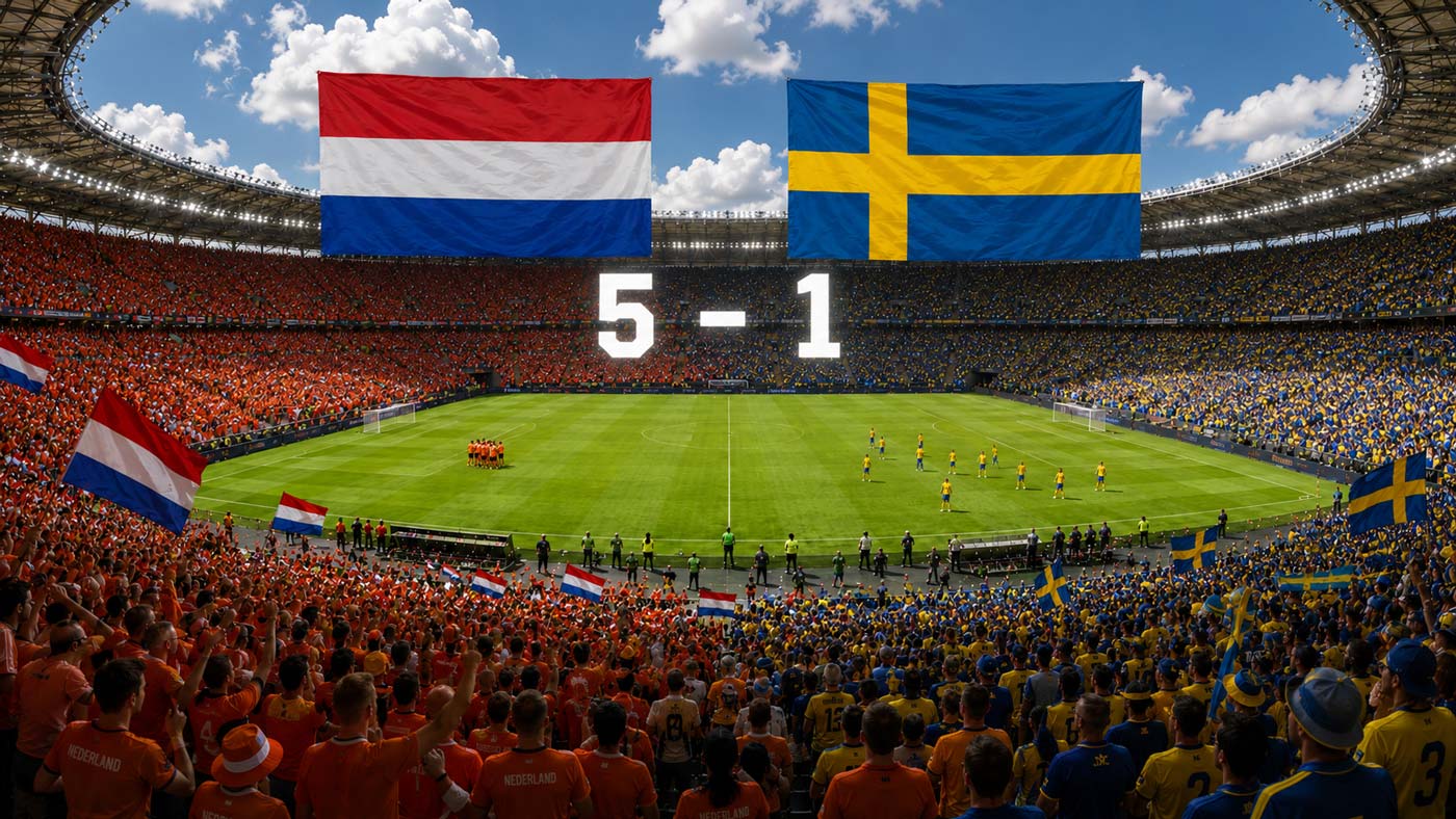 Les Pays-Bas battent la Suède 5-1 à la Coupe du monde 2026