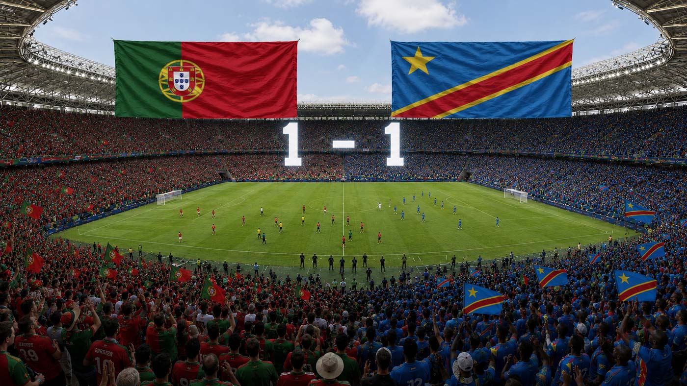 Portugal et la RD Congo font match nul 1-1 à la Coupe du monde 2026