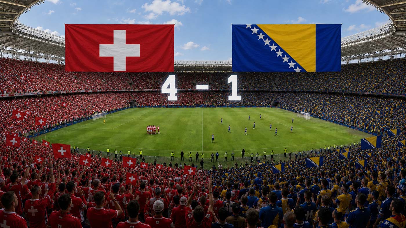 La Suisse bat la Bosnie-Herzégovine 4-1 à la Coupe du monde 2026