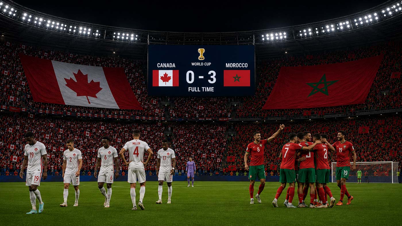 Le Maroc bat le Canada 3-0 et se qualifie pour les quarts de finale