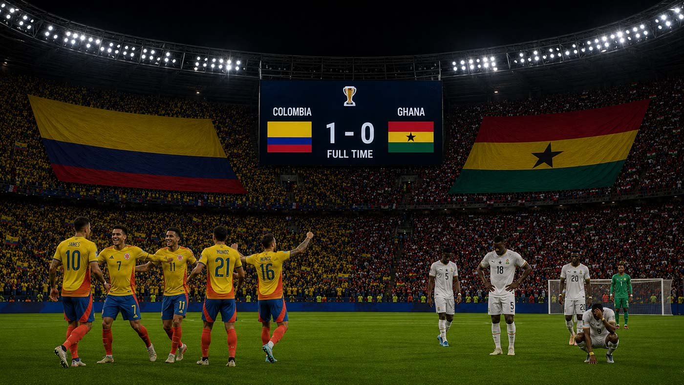 La Colombie élimine le Ghana 1-0 en Coupe du monde 2026