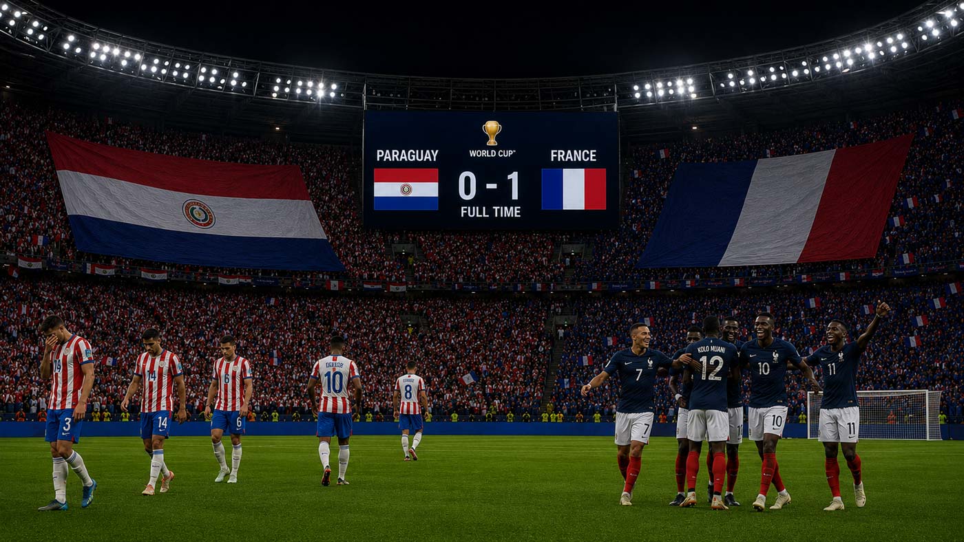 La France élimine le Paraguay 1-0 en Coupe du monde 2026