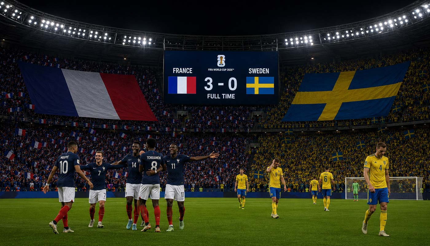La France bat la Suède 3-0 en seizièmes de finale de la Coupe du monde 2026