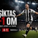 Visuel de Beşiktaş contre Marseille terminé sur le score de 4-1 en UEFA Europa League