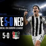 Visuel du match Juventus - NEC Nijmegen terminé sur le score de 5-0 en UEFA Europa League