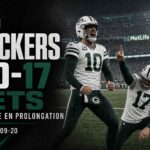 Visuel du match Packers vs Jets remporté 20-17 par Green Bay après prolongation