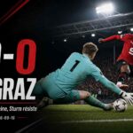 Visuel du match Sturm Graz - Rennes terminé sur le score de 0-0 en UEFA Europa League à Graz