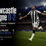 Action du match Crystal Palace - Newcastle United, remporté 0-2 par Newcastle en Premier League