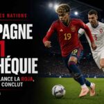 Lamine Yamal lors de la victoire 3-1 de l’Espagne contre la Tchéquie en Ligue des Nations à Oviedo