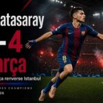 Visuel du match Galatasaray - FC Barcelone terminé sur le score de 1-4 en Ligue des champions