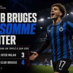 Nicolò Tresoldi célèbre lors de la victoire 4-3 du Club Bruges contre l’Inter Milan en Ligue des champions