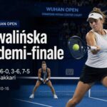 Maja Chwalińska pendant son quart de finale gagné contre Maria Sakkari au Wuhan Open 2026