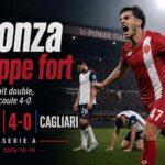 Visuel du match Monza-Cagliari terminé sur le score de 4-0 en Serie A