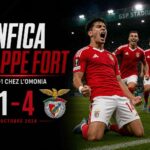 Visuel sport montrant Benfica victorieux 4-1 sur le terrain de l’Omonia Nicosie en Ligue Europa