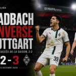 Wael Mohya célèbre lors de la victoire 3-2 de Borussia Mönchengladbach à Stuttgart en Bundesliga